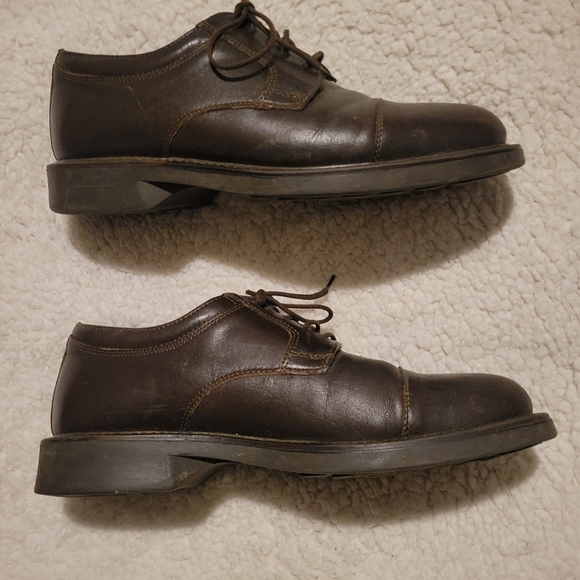 MENS VENTURINI COMFORT & FLEX LEATHER LOAFER SHOES BROWN SIZE 11.5 - Picture 5 of 9